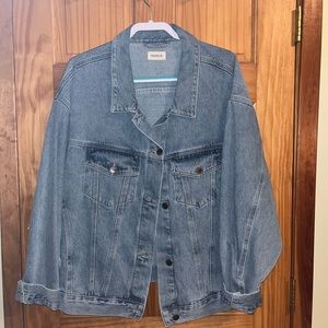 Mono B oversized denim jacket